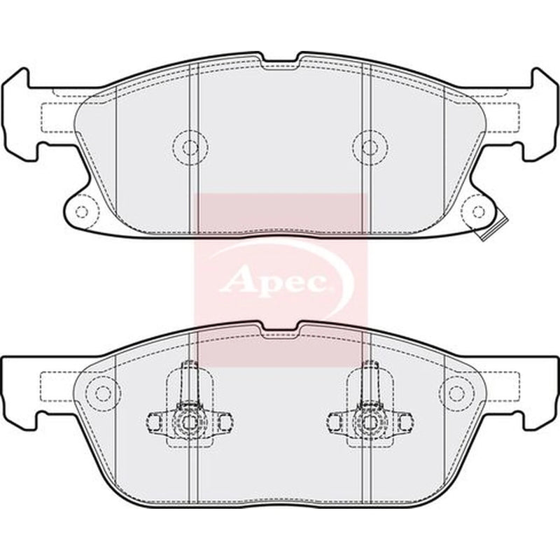 Apec Front Brake Pad Set PAD2081