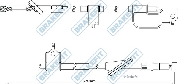 Apec Handbrake Cable Right Rear fits Honda Cr-V 2001-2007 2.0