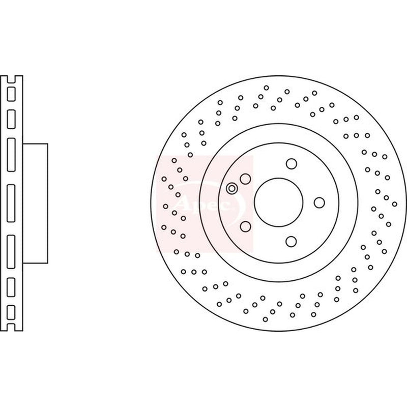 Apec 2 x / Front Brake Discs DSK2683