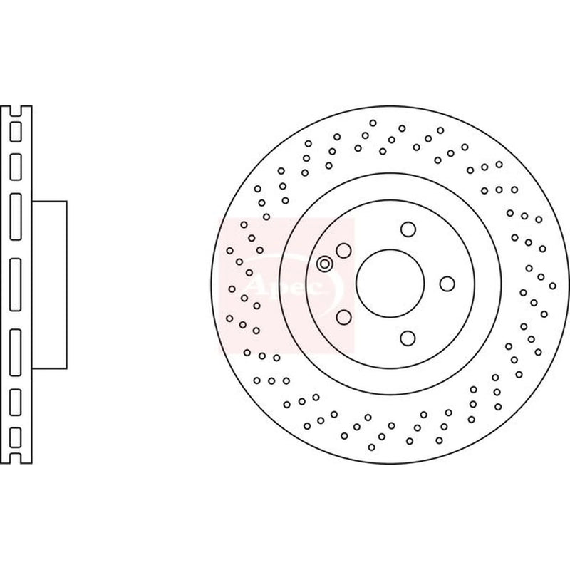 Apec 2 x / Front Brake Discs DSK2683