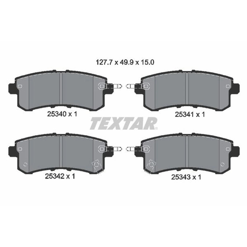 Textar Rear Brake Pad Set 2534001