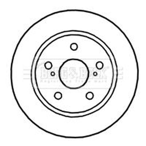 Borg & Beck 2 x Rear Brake Discs BBD4664