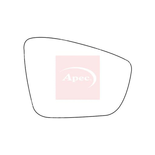 Apec Exterior Wing Mirror Glass Right AMS2324