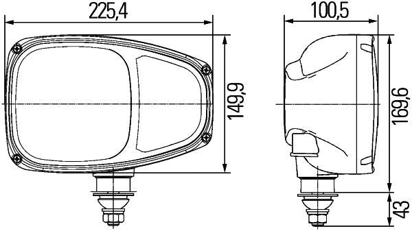 Hella Headlight Headlamp T4W Right