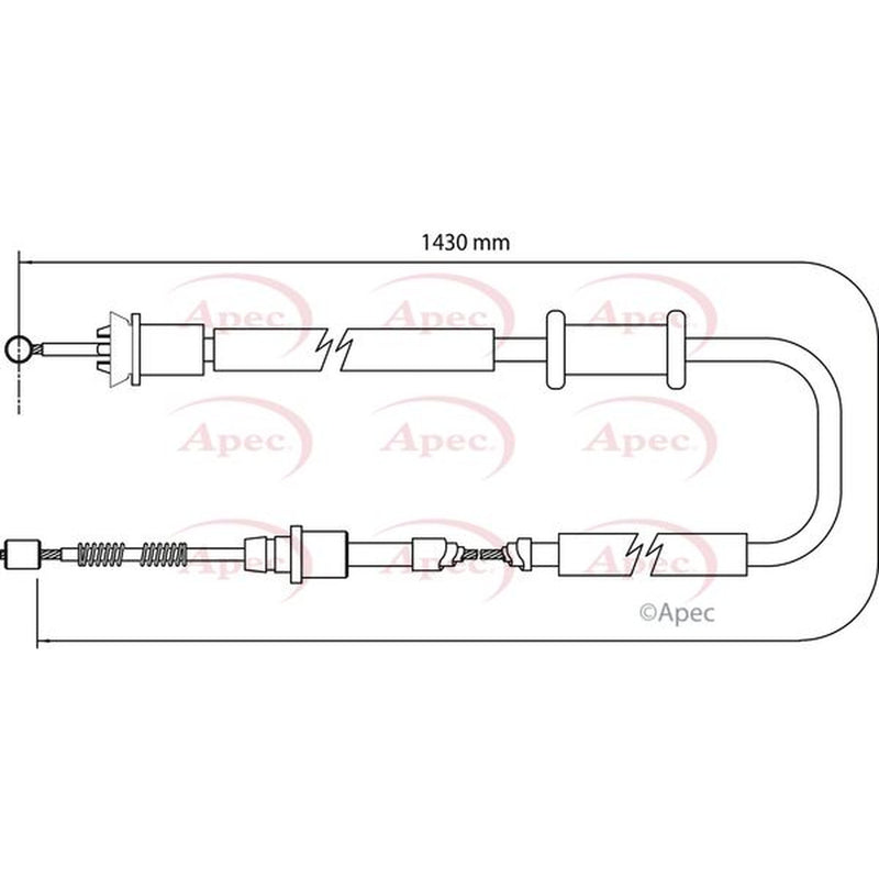 Apec Handbrake Cable Right Rear CAB1159
