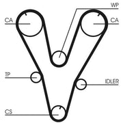 Continental CTAM Timing Belt Kit with Rollers CT1085K1