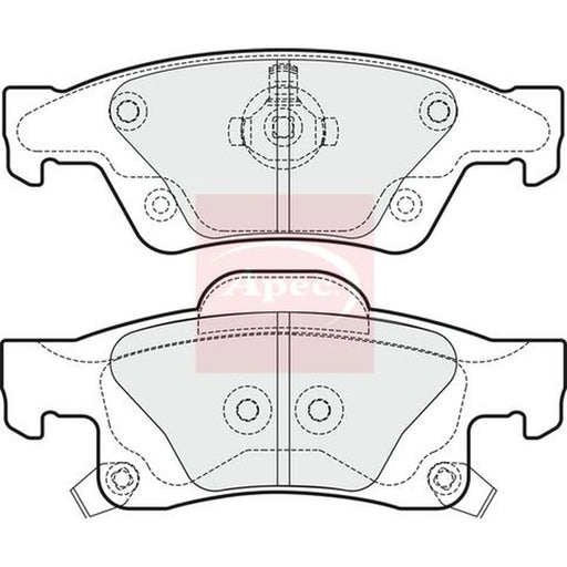 Apec Rear Brake Pad Set PAD1800