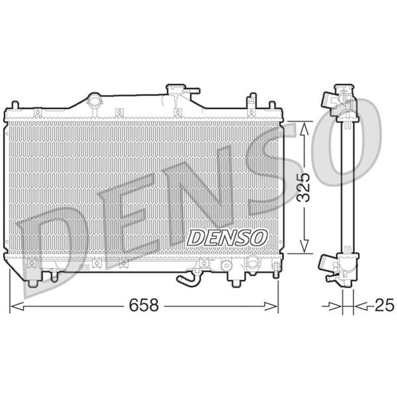 Denso Engine Radiator DRM50067