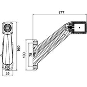Hella Outline Mkr Lamp Po S Sml Lh Lateral Mounting 2XS 011 744-011 2280720 2XS