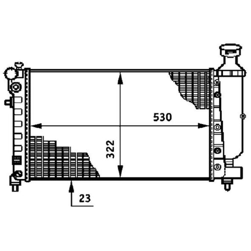 Mahle Engine Radiator CR 612 000S