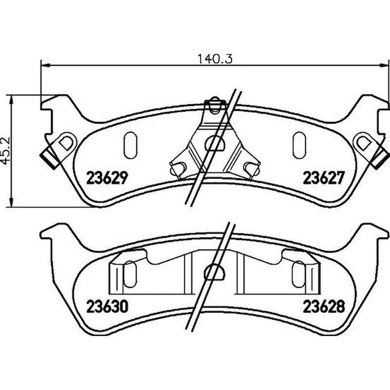 Mintex Rear Brake Pad Set MDB1933