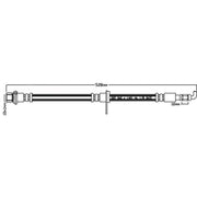 Juratek Brake Hydraulic Hose Line Front Left JBH1147L