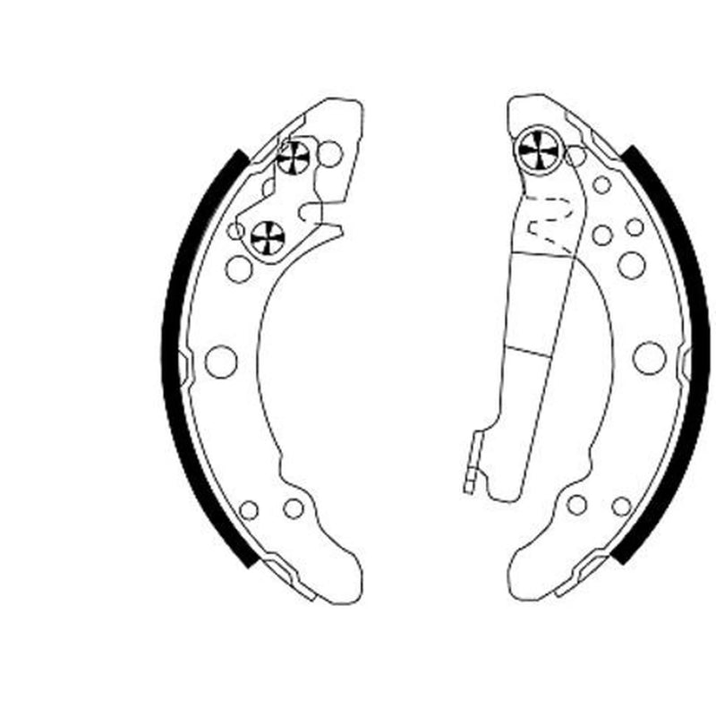 Mintex 4 x Brake Shoe Set Axle Kit MFR175