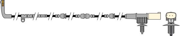 Abtex Brake Pad Wear Sensor Front