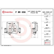 Brembo Brake Caliper Assembly Front Left FBR058