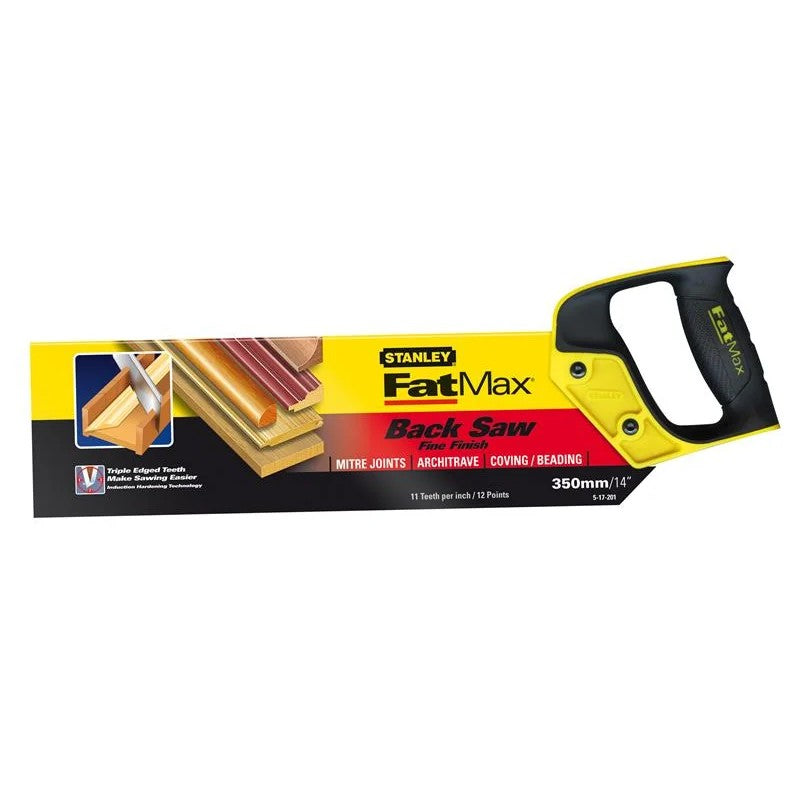 STANLEY® Hand Tools FatMax® Tenon Back Saw 360mm (14in) 11 TPI - 2-17-201