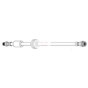 Apec Brake Hydraulic Hose Line Rear HOS4481