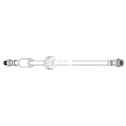 Apec Brake Hydraulic Hose Line Rear HOS4481