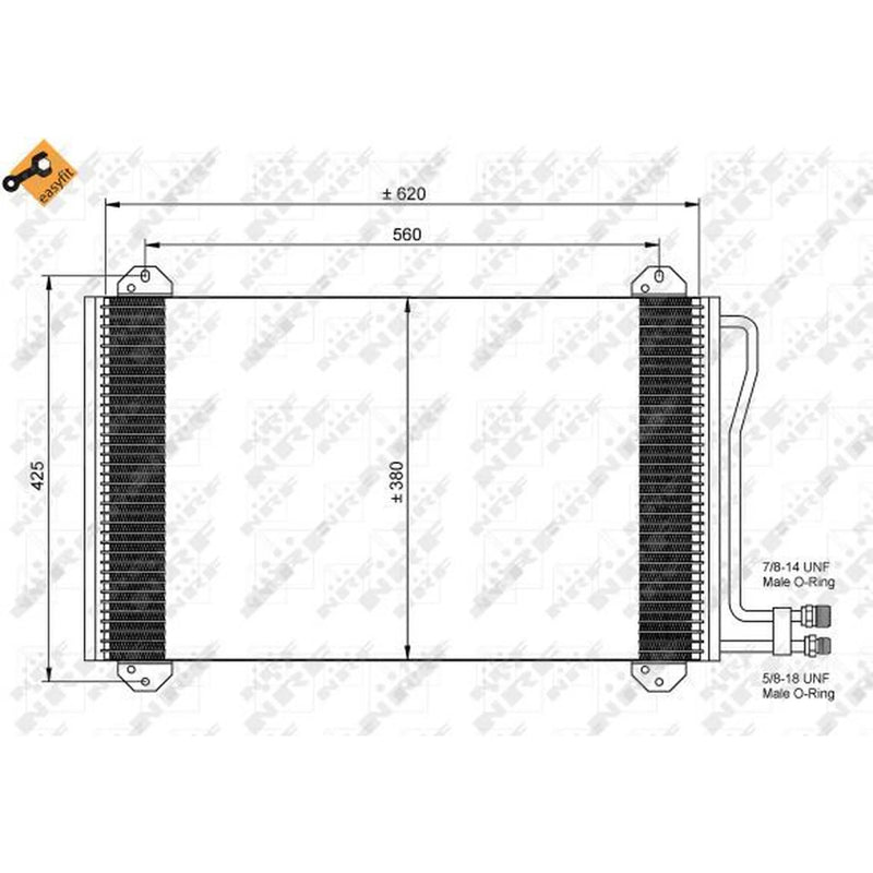 NRF Air Conditioning Condenser Front 35811