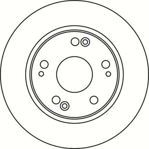 Abtex 2 x Solid Rear Brake Discs BD1111S