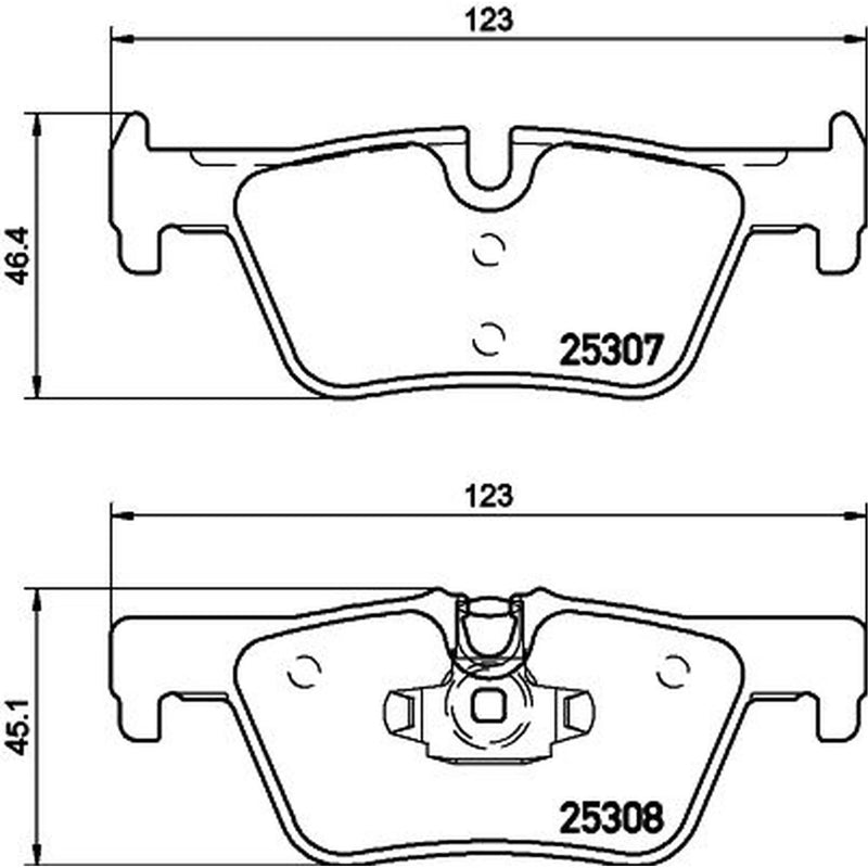 Mintex Rear Brake Pad Set MDB3215