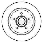 Borg & Beck 2 x Solid Rear Brake Discs BBD5840S