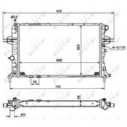NRF Engine Radiator 53898