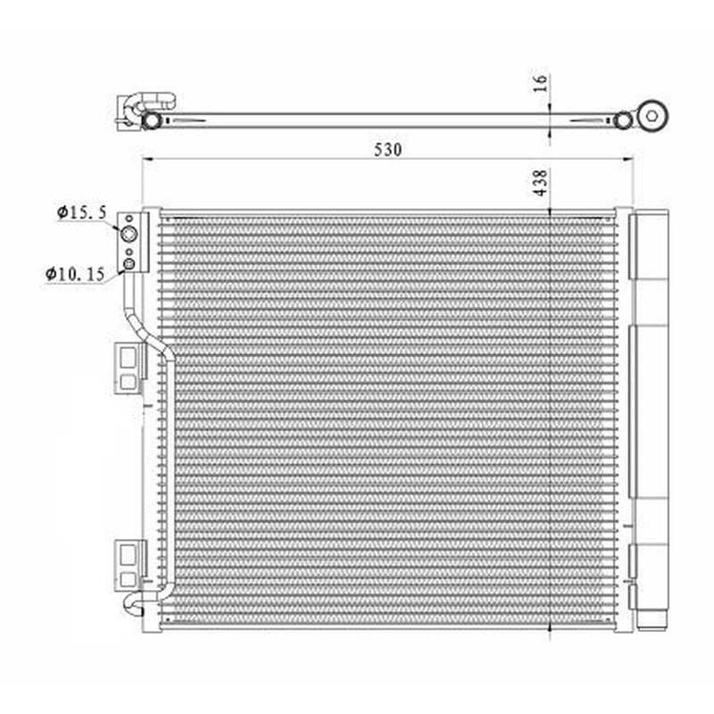NRF Air Conditioning Condenser 350327