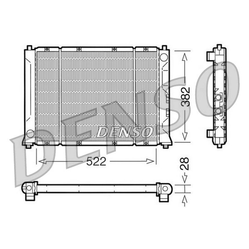 Denso Engine Radiator DRM24005
