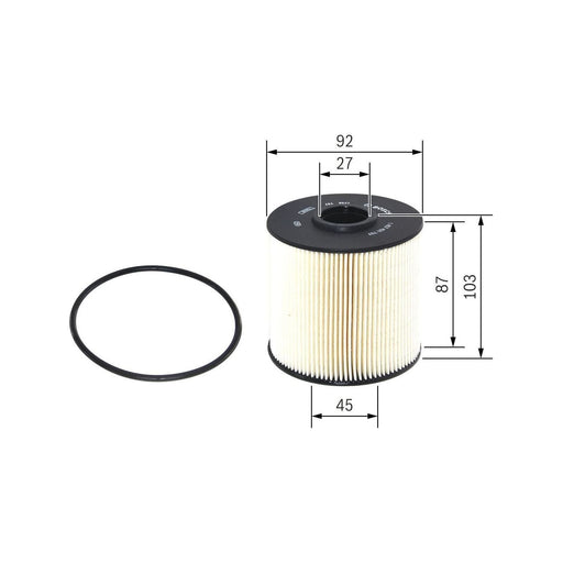 Bosch Cv Fuel Filter N1707 (Hgv) Fits Mercedes-Benz Vario O 814 - 4.2 - 96-10 14 Bosch  - Town Parts