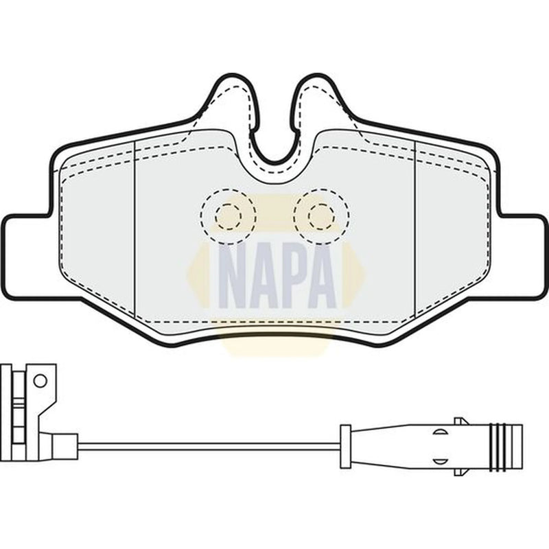 NAPA Rear Brake Pad Set NBP1097