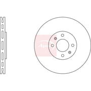 Apec 2 x Vented Front Brake Discs DSK2301