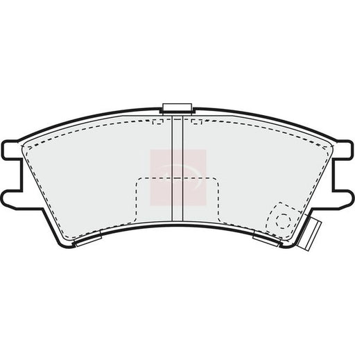 Apec Front Brake Pad Set PAD1017