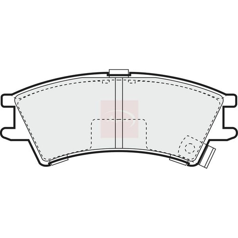 Apec Front Brake Pad Set PAD1017
