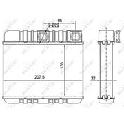 NRF Heater Matrix Core Heat Exchanger 54277