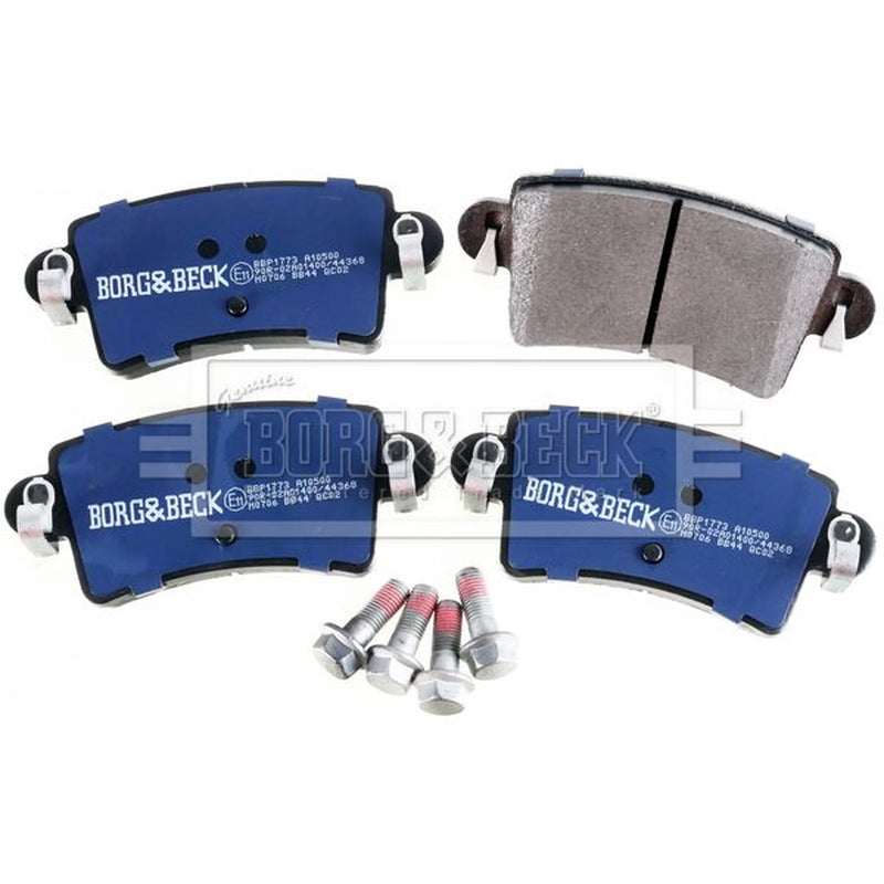 Borg & Beck 4 x Rear Brake Pad Set BBP1773