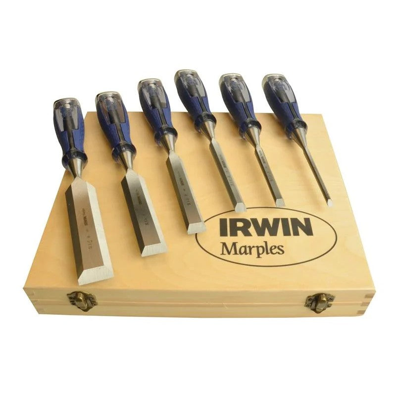 IRWIN® Marples® M750 Splitproof Pro Bevel Edge Chisel Set, 6 Piece - 10503733
