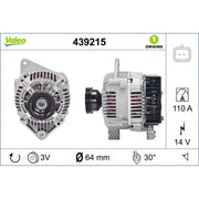 Valeo Car Alternator 12V 439215
