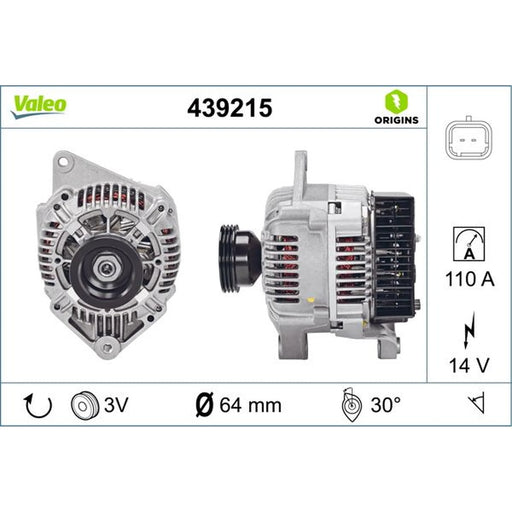 Valeo Car Alternator 12V 439215