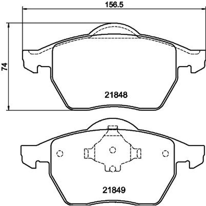 DON Front Brake Pad Set PCP1356