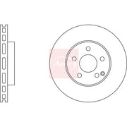 Apec 2 x Vented Front Brake Discs DSK2195