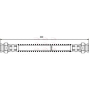 Apec Brake Hydraulic Hose Line Rear Left HOS3443