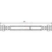 Apec Brake Hydraulic Hose Line Rear Left HOS3443
