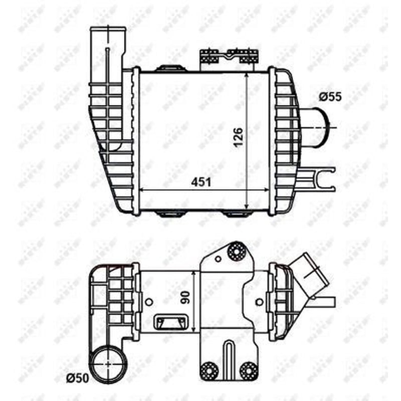 NRF Intercooler (Charge Air Cooler) 30371