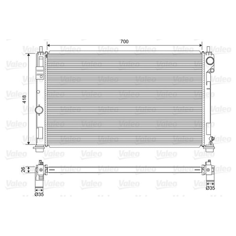 Valeo Engine Radiator 701571