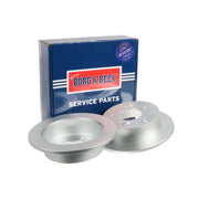 Borg & Beck 2 x Solid Rear Brake Discs BBD4540