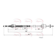 Apec Clutch Control Cable Pull CAB5023