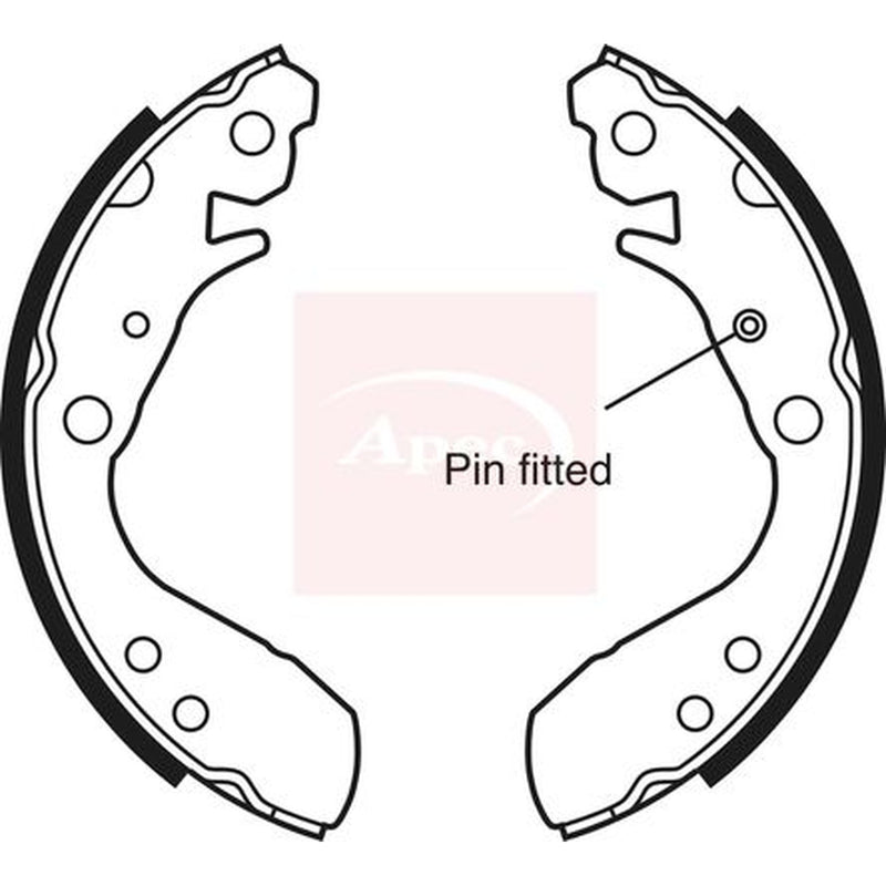 Apec Brake Shoe Set Axle Kit SHU692