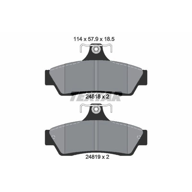 Textar Rear Brake Pad Set 2481801