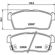 Mintex Front Brake Pad Set MDB1987